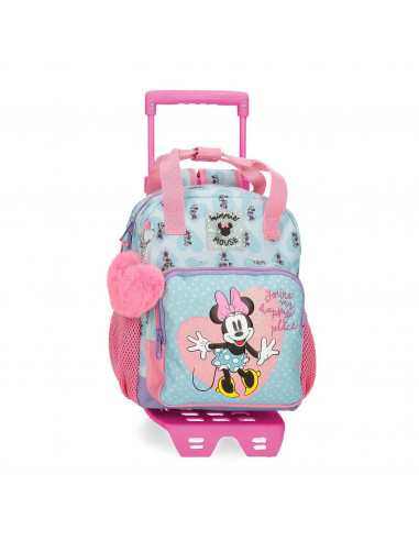 MOCHILA ADAP. C/CARRO 28CM. MINNIE MY HAPPY PLACE